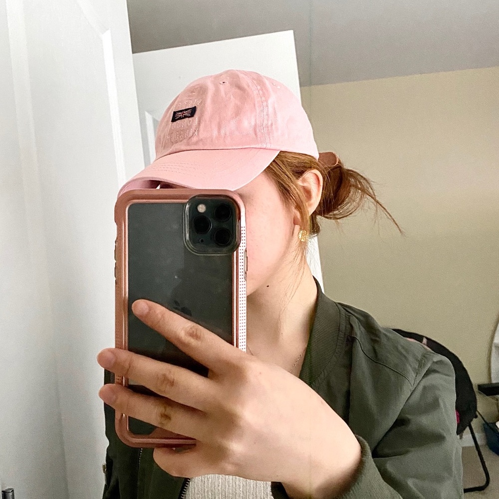 Cute light pink adjustable hat ✨
